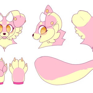 Custom Fursuit Partial Reference Sheet Commissions NOT - Etsy Australia