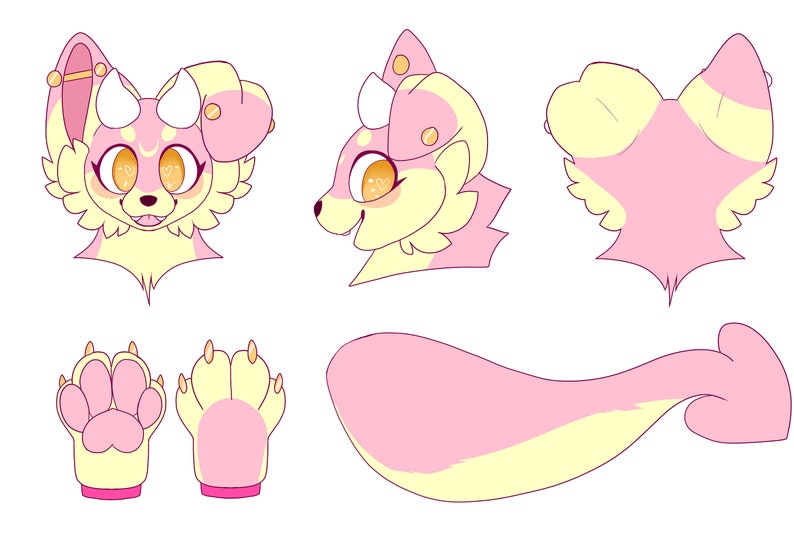 Custom Fursuit Partial Reference Sheet Commissions NOT - Etsy Canada