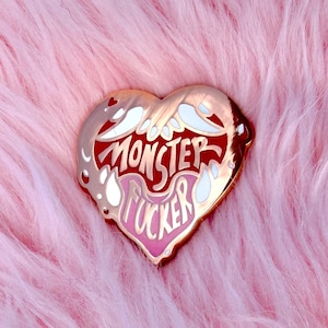 2” Monster Lover Enamel Pin