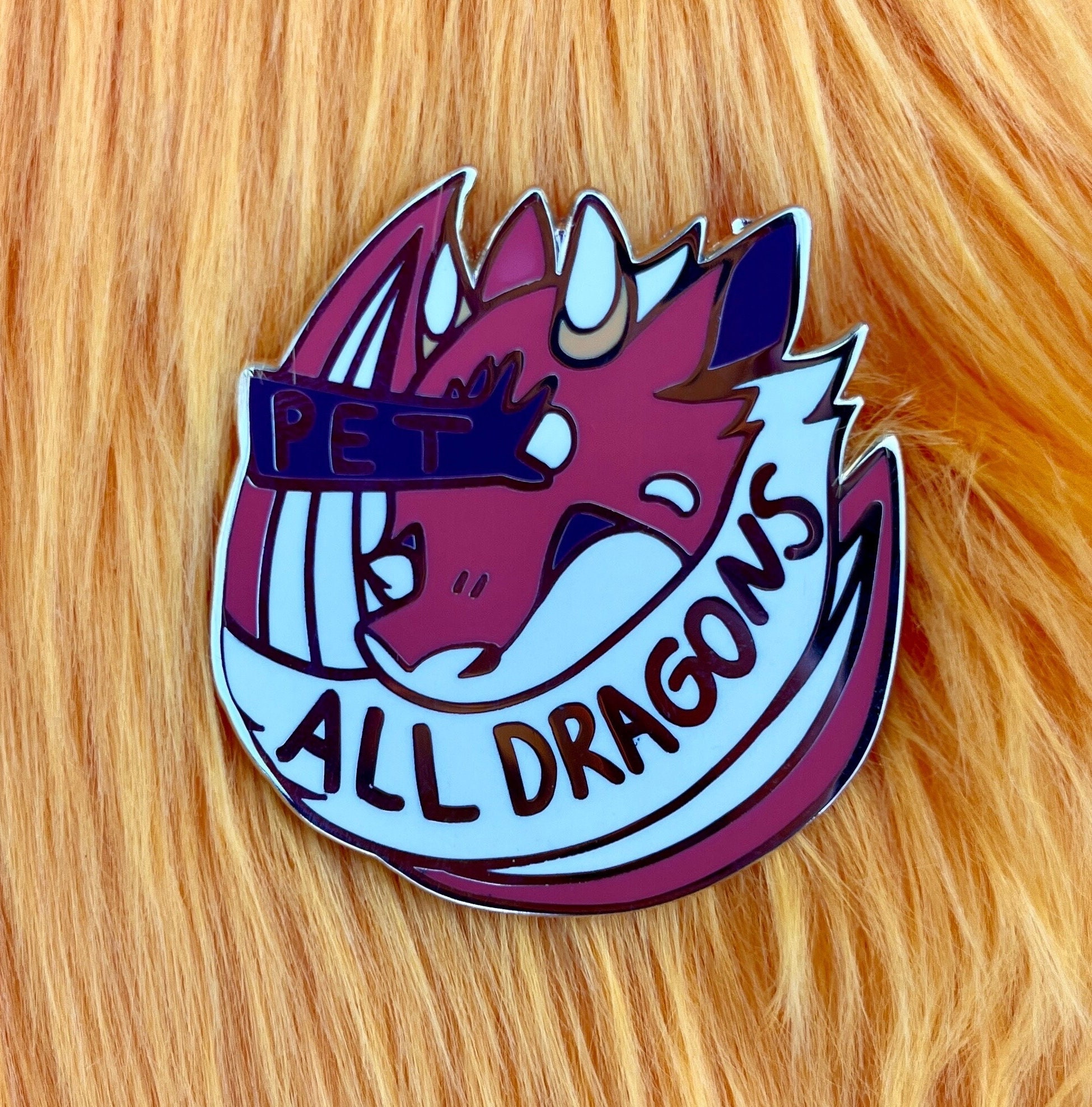 Pet All Dragons Enamel Pin