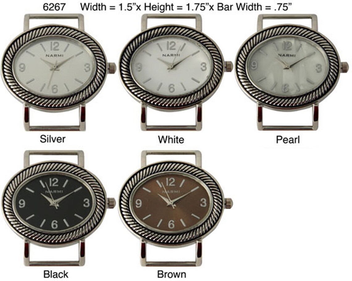 Women's 34mm Oval Shape Interchangeable Bracelet Watch Etsy