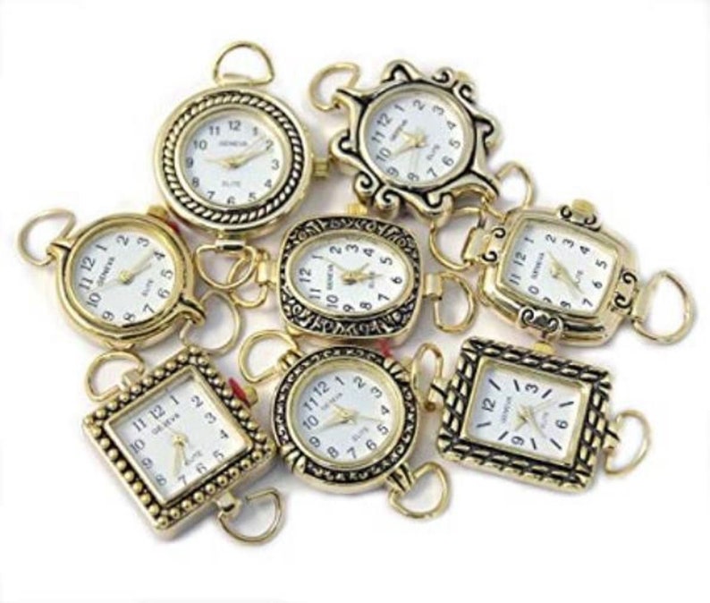 Mix Geneva Elite Watch Faces for Beading 5 Pcs Loops and Etsy