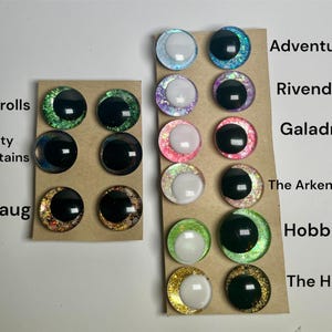 20mm-30mm Crochet Amigurumi Handpainted Glitter Sinker Safety Eyes