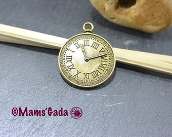 Cabochon Support Pendant Round Pattern Watch For Cabochon 25mm Bronze Color REF:B/99