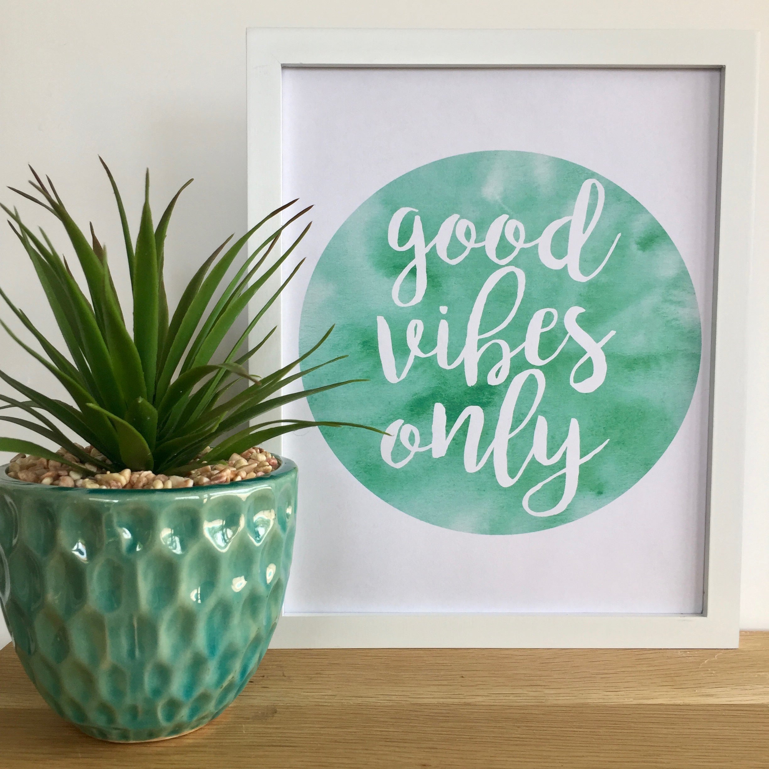 Good Vibes Only Straw Topper – Mint Print Shop
