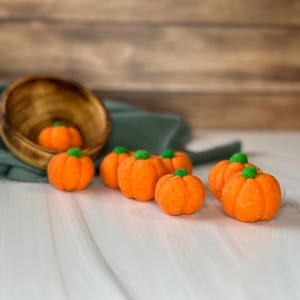 Small Felted Pumpkins