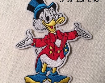 Patch badge Thermo-adhesive patch - DUCK PICSOU CARTOON ** 9 x 12 cm ** Wall lamp to iron