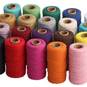 CORDA SPAGO, Canapa Iuta ** 2 mm ** Colori a scelta - Creazione rustica e naturale - Venduto da 5 metri - Invito a nozze