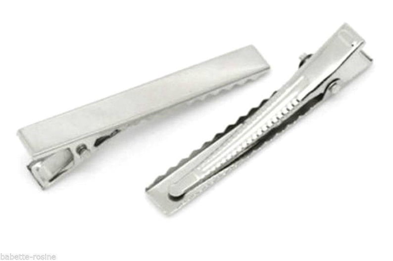 Décorer Support Crocodile Choix Plates Noire Et Argentée Pinces DimensionQuantité Au Ou Couleur Cheveux Customiser À Barrette 0nOXPkw8