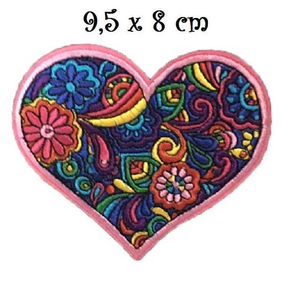 9 x 8,5 cm ÉCUSSON PATCH THERMOCOLLANT ÉTOILE SEQUIN MULTICOLORE applique