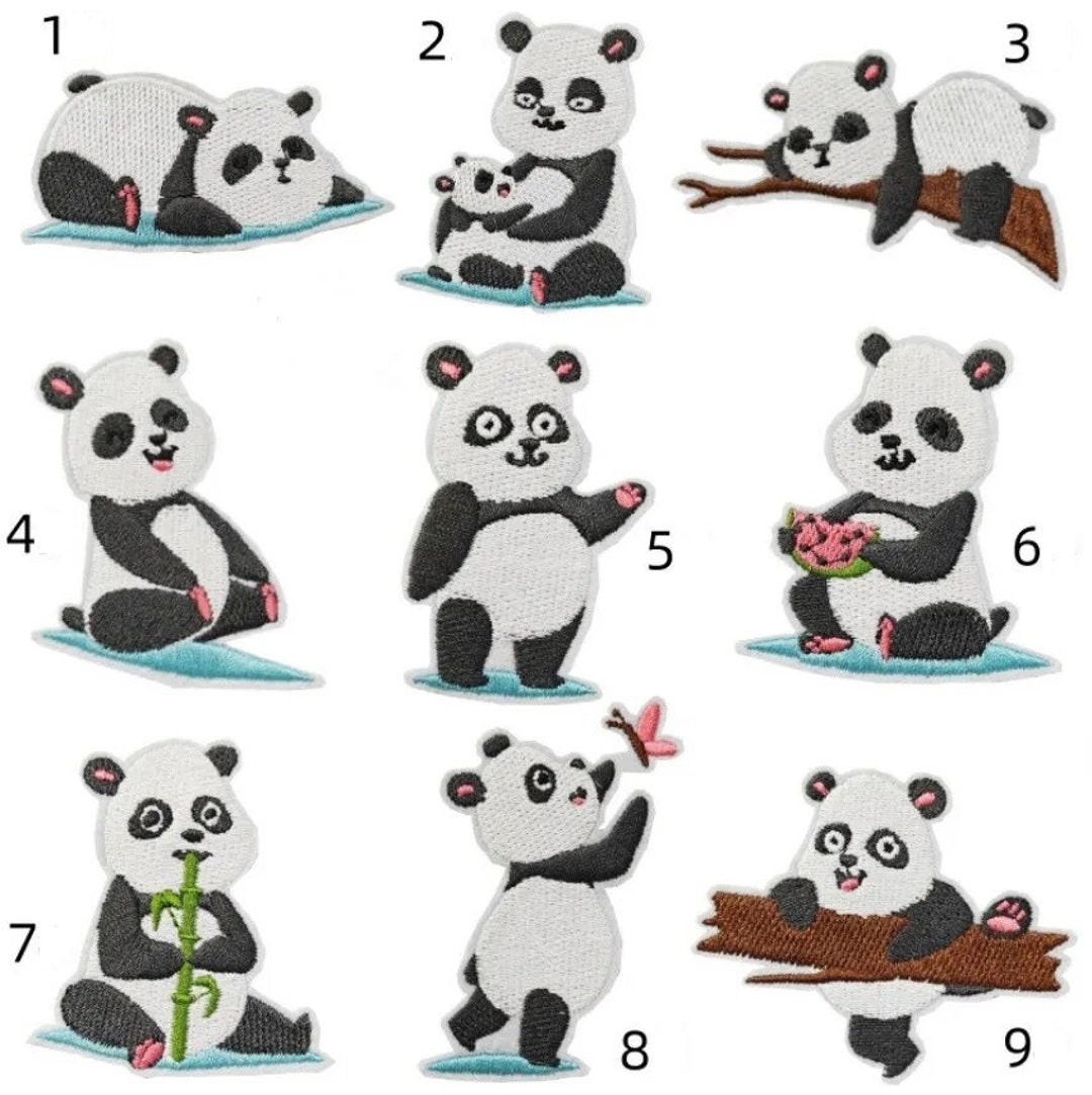 Patch Badge, PANDA BEAR COLLECTION, Branch, Baby, Bamboo - Model of ...