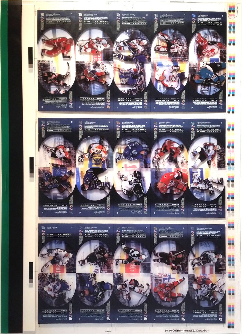 1997 \u2013 1998 Ice Performers Press Sheet UPPER DECK