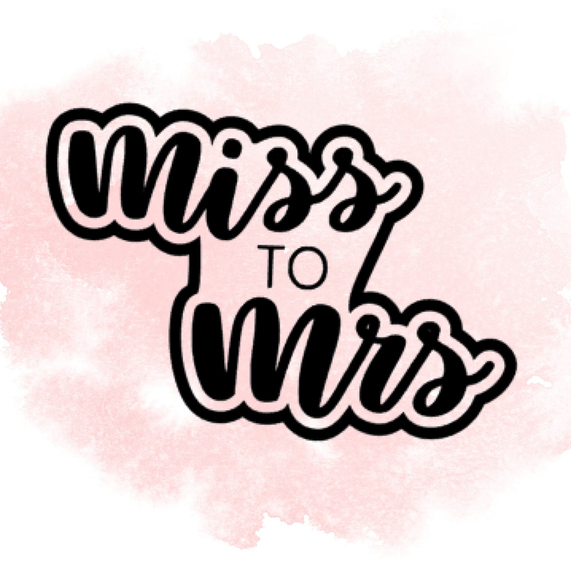 Miss to Mrs Cookie Cutter / Stencil - Etsy