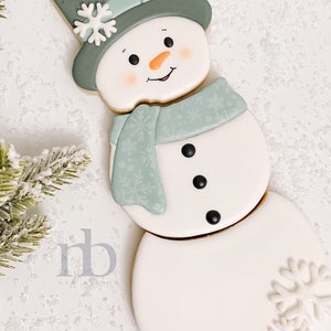 Build a Snowman Cookie Cutter Set, Fondant and playdoh cutters too!