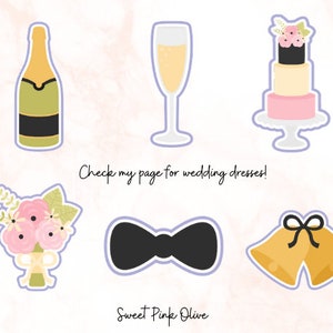 Wedding Cookie Cutter Set. Build your own set!