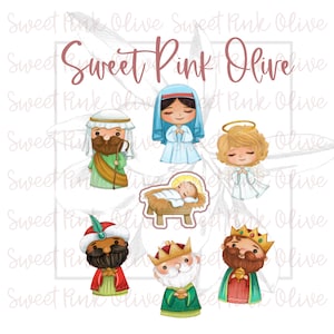 Christmas Nativity Cookie Cutters, Fondant and playdoh cutters too!