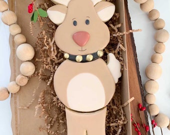 Build a Reindeer Cookie Cutter Set, Fondant and playdoh cutters too!