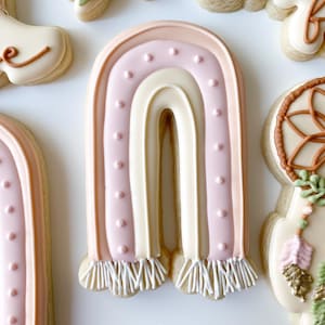 Boho Rainbow Cookie Cutter, Fondant and playdoh cutters too!