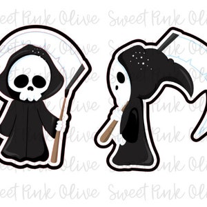 Halloween Grim Reaper Cookie Cutters, Fondant and Playdoh cutters too! Build your own set
