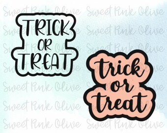Halloween Trick or Treat Cookie Cutters, Build your own set, Fondant and playdoh cutters too!