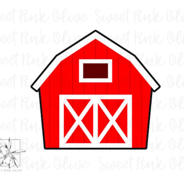Barn Cookie Cutter, Fondant and playdoh cutters too!