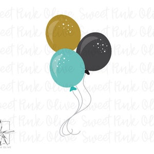 Balloons Cookie Cutter, Fondant and playdoh cutters too!