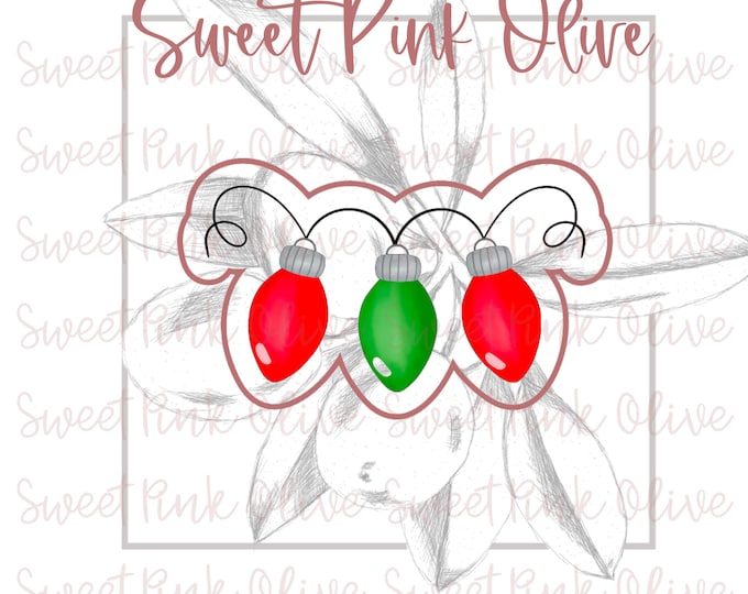 CHRISTMAS LIGHT BULB Metal Cookie Cutter Ann Clark 3.63 - Etsy