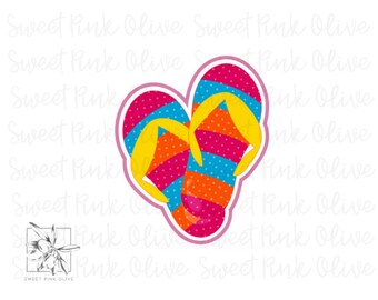 Summer Flip Flops / FlipFlop Cookie Cutter, Fondant and playdoh cutters too! Build your own set