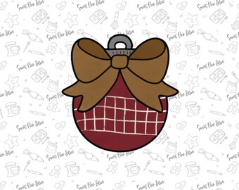 Christmas Ornament with Bow Cookie Cutter