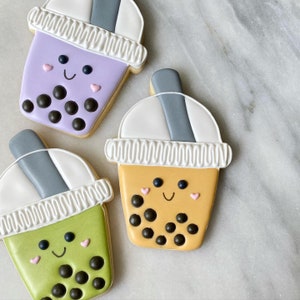 Milk Tea Boba, Bubble Tea Cookie Cutters, Fondant and playdoh cutters too!