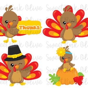 Thanksgiving Turkey Cookie Cutters Set 1, Fondant and Playdoh cutters too! Build your own set!