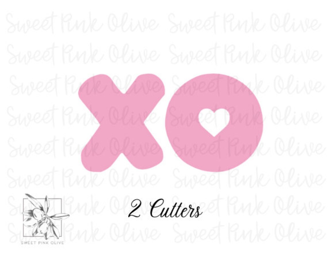 X and O Cookie Cutters, Fondant and Playdoh Cutters Too Build Your Own