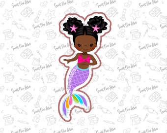 Mermaid #10 Cookie Cutter, Fondant and playdoh cutters too!