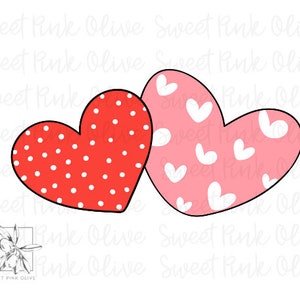 Valentine Double Heart Cookie Cutter, Build your own set, Fondant and playdoh cutters too!