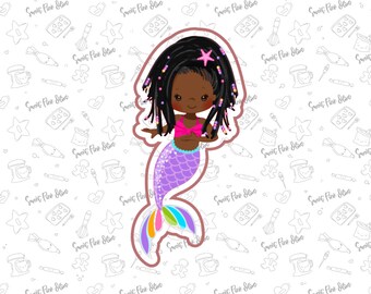 Mermaid #11 Cookie Cutter, Fondant and playdoh cutters too!