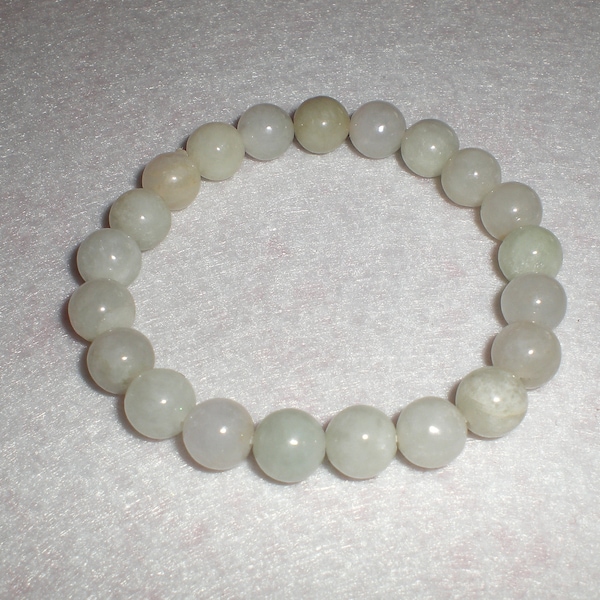 Bracelet PIERRE DE LUNE  en pierre naturelle  perles  8 mm sur élastique