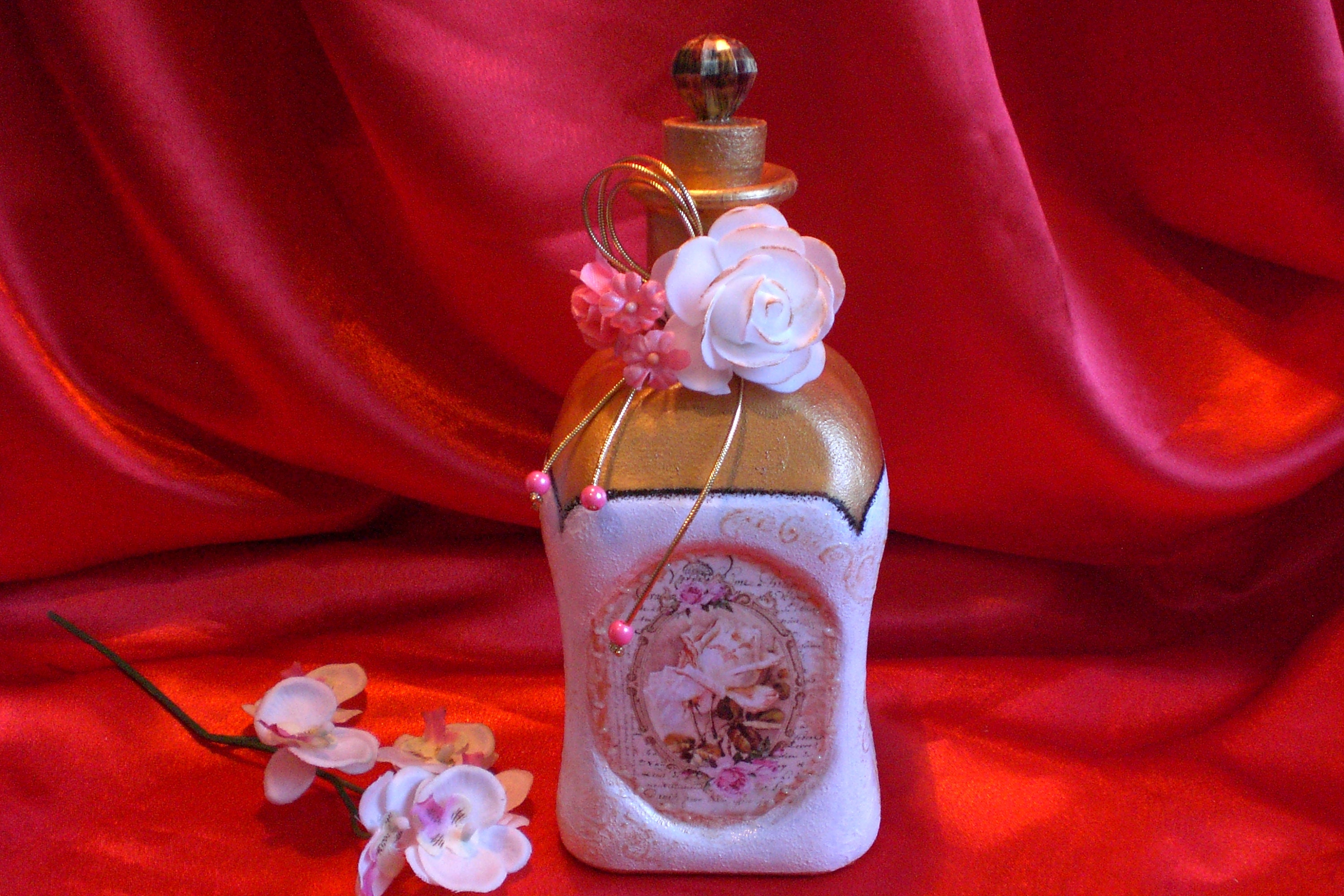 Bouteille Recycl'art Pour Décoration ou Vase La Fête Des Mamans