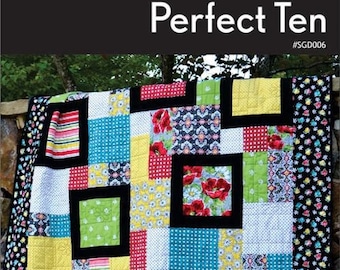 Perfect Ten quilt pattern by Swirly Girls Design