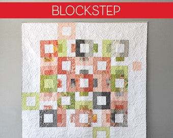 Blockstep quilt pattern by Robin Pickens