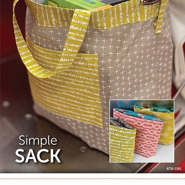 Simple Sack bag pattern ATK-195 from Atkinson Designs