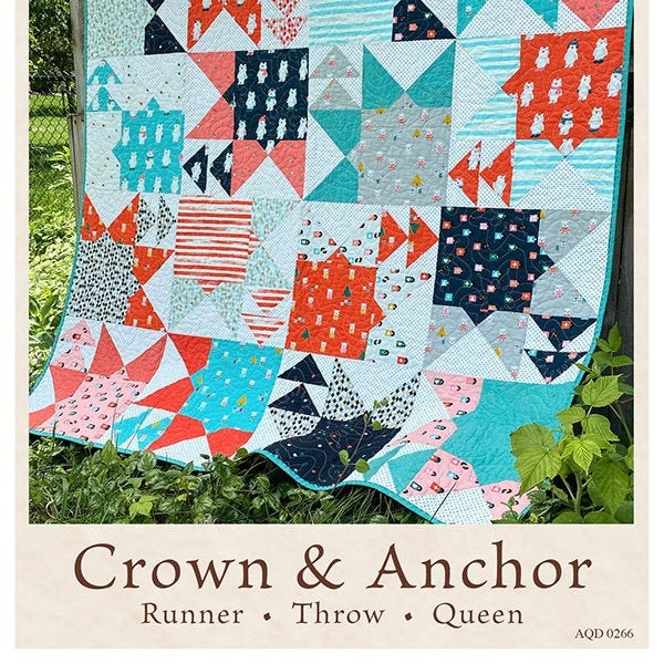 Crown & Anchor quilt pattern from Antler Quilt Design