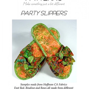 Party Slippers pattern from Aunties Two Patterns
