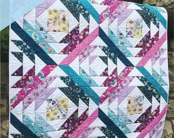 Tropical Grove quilt pattern from Quilt Addicts Anonymous