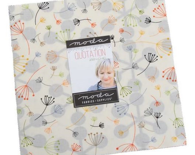 Quotation Fabric Layer Cake by Zen Chic for Moda Etsy