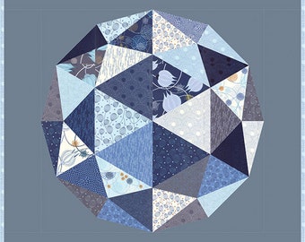 Globe quilt pattern by Bridgitte Heitland of Zen Chic