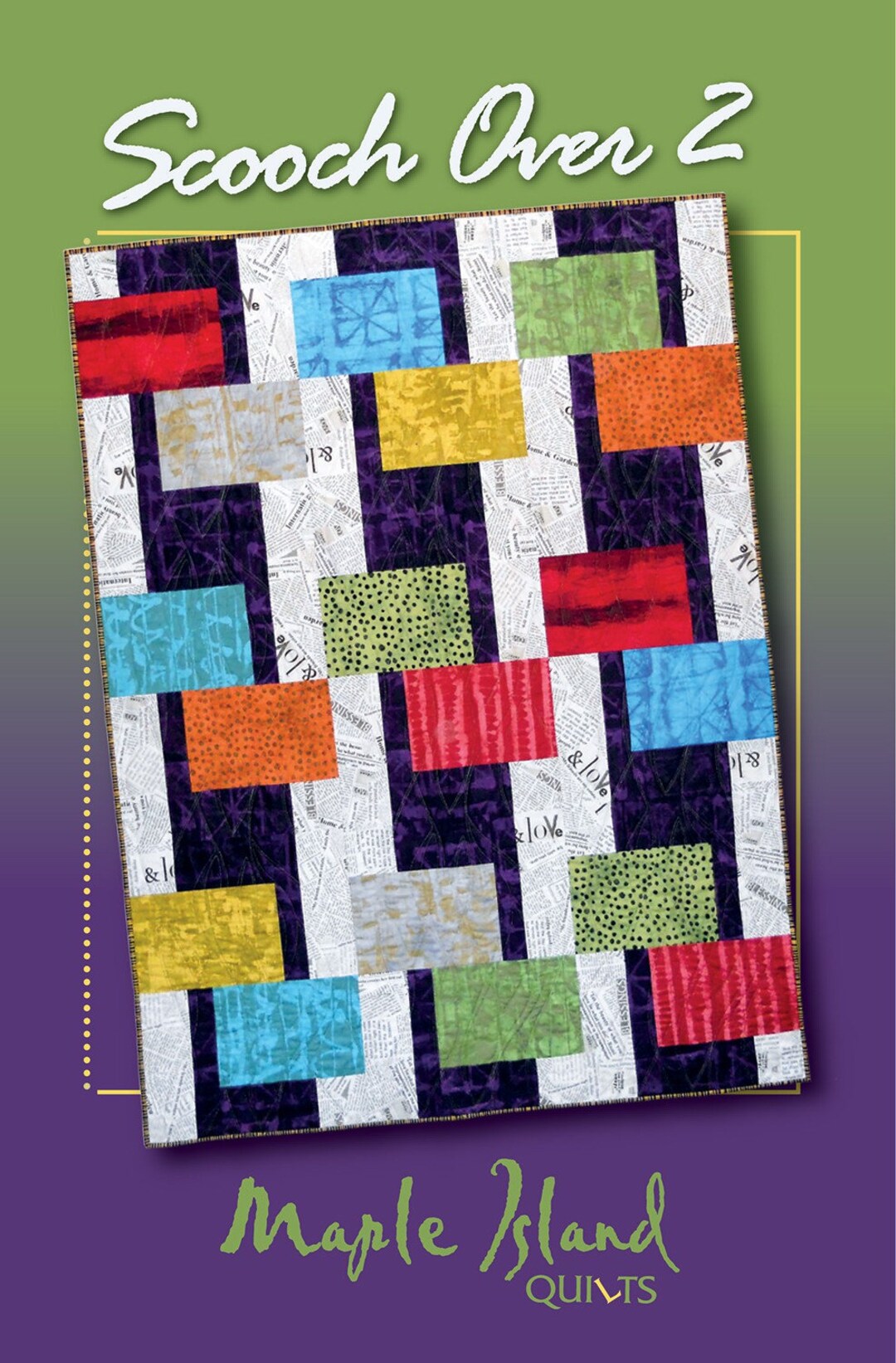 Scooch Over 2 Quilt Pattern by Debbie Bowles for Maple Island Etsy