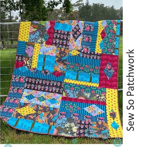 It&#39;s A Breeze quilt pattern by Lynne Wilson designs for So Sew Patchwork