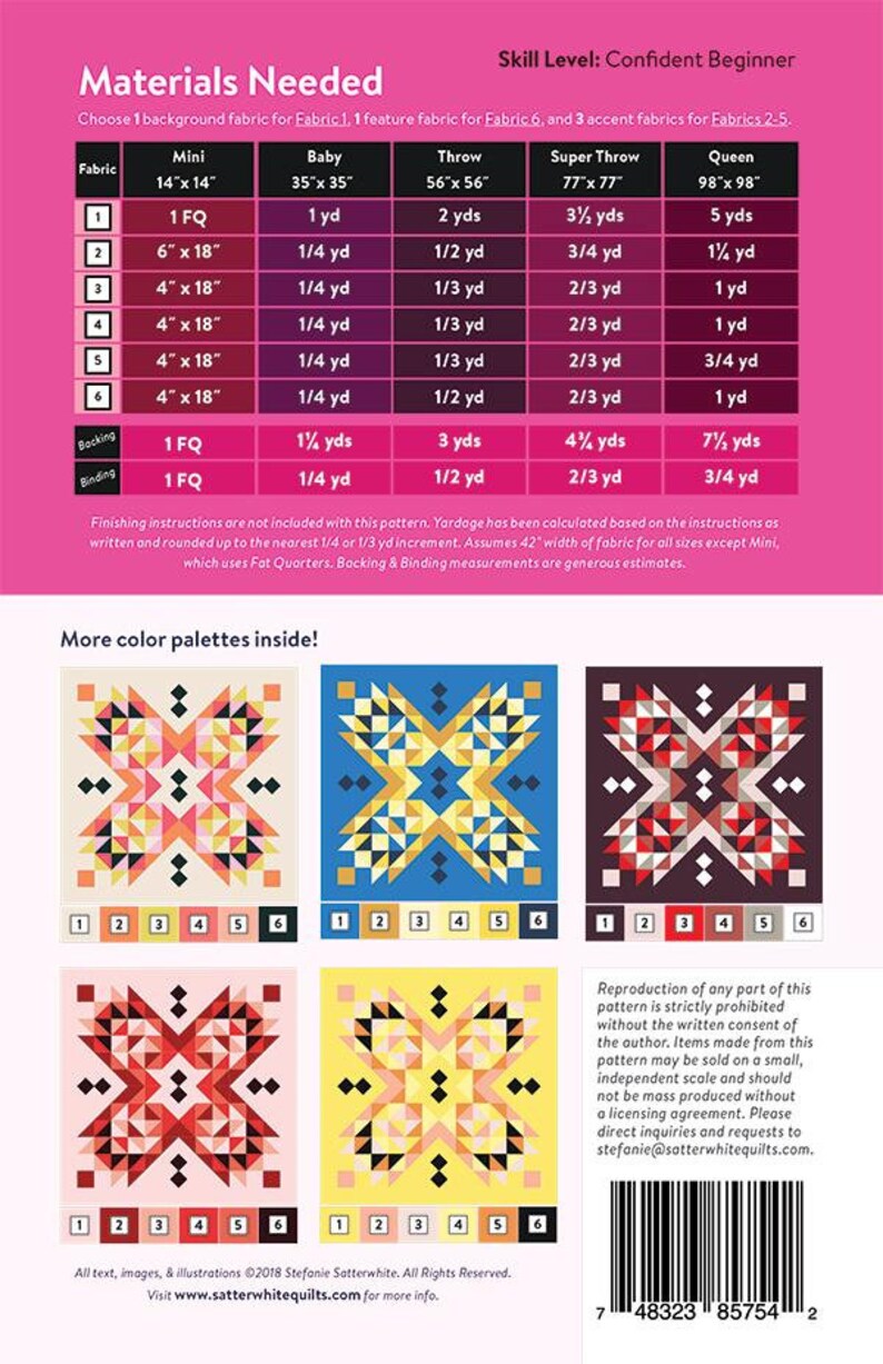 Suncake Quilt Pattern by Stefanie Satterwhite From Satterwhite Quilts ...