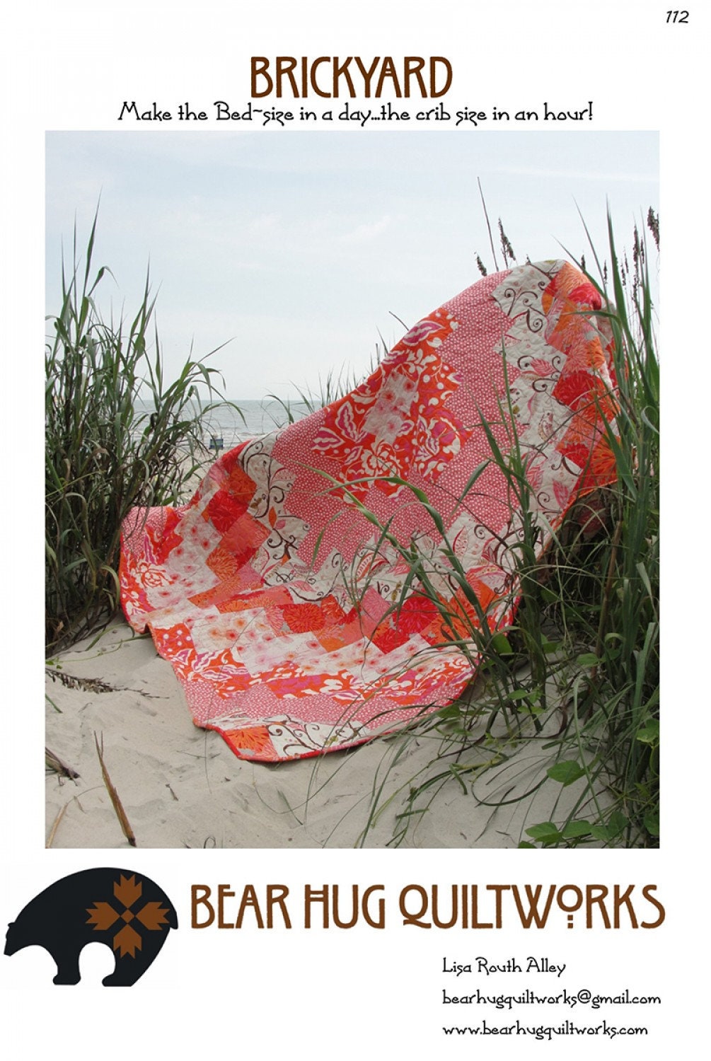 Arts, Crafts & Sewing Bear Hug Quiltworks Quilt Pattern Includes six