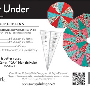Over Under Table Topper/tree Skirt Pattern From Swirly Girls - Etsy